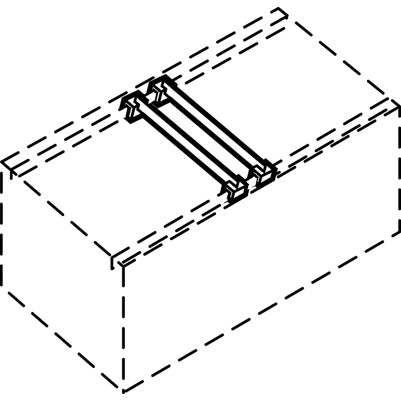 Global Front to Back Hanging Filing Bars, Gray (FBB) image 1
