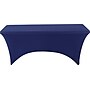 Iceberg 72"L x 30"W Stretch-Fabric Table Cover, Blue (16526)~#|#~s0971485_sc7