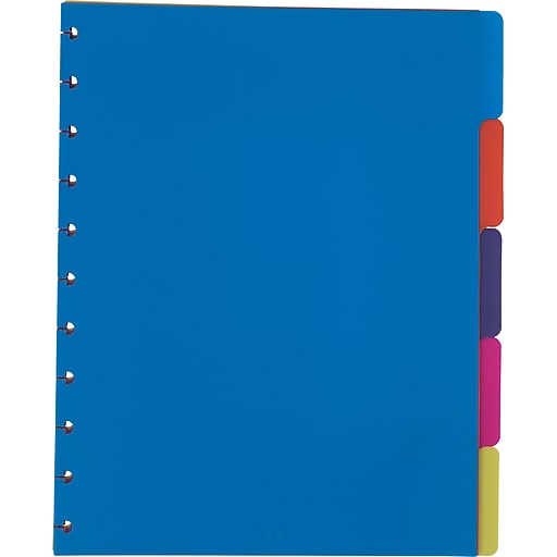 Staples® Arc System Tab Dividers, Assorted Colors, 5 PK Staples