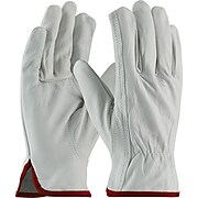 PIP Driver's Gloves, Economy Grade, Top Grain Cowhide, Small, Tan, 1/Pr