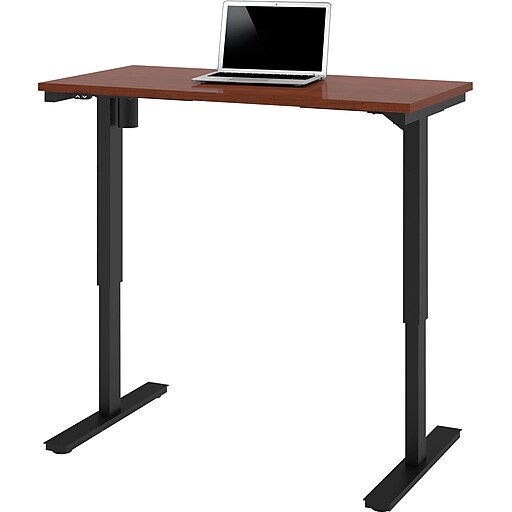 bestar 24'' Standard Sit & Stand Desk, Bordeaux (6585739) at Staples