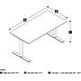 Bestar 48"W Electric Height Adjustable Table, White (65857-17)~#|#~s0972155_sc7