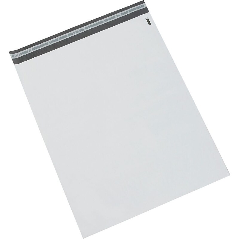 Poly Mailers, 19" x 24", White, 100/Case image 1