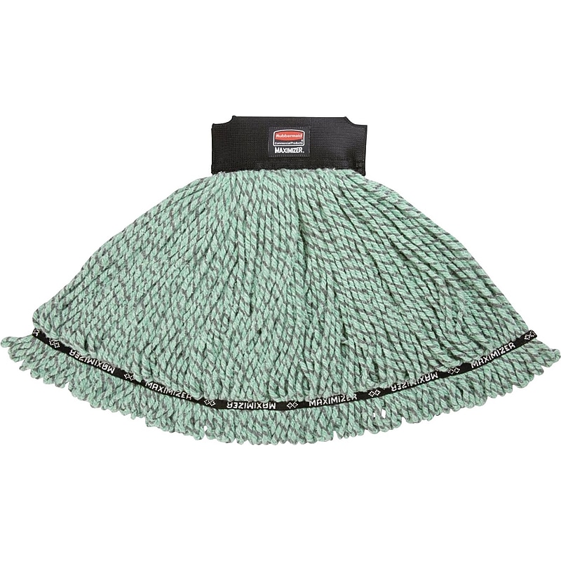 Rubbermaid Maximizer Microfiber Mop, Medium, Green, 5" Headband (RCP1924815) image 1