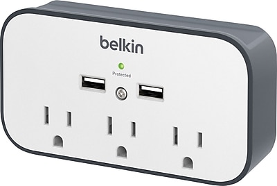 Belkin Surge Protector, 300 Joules, 3 Outlet (BSV300TTCW) Sansujyuku sansujyuku.com