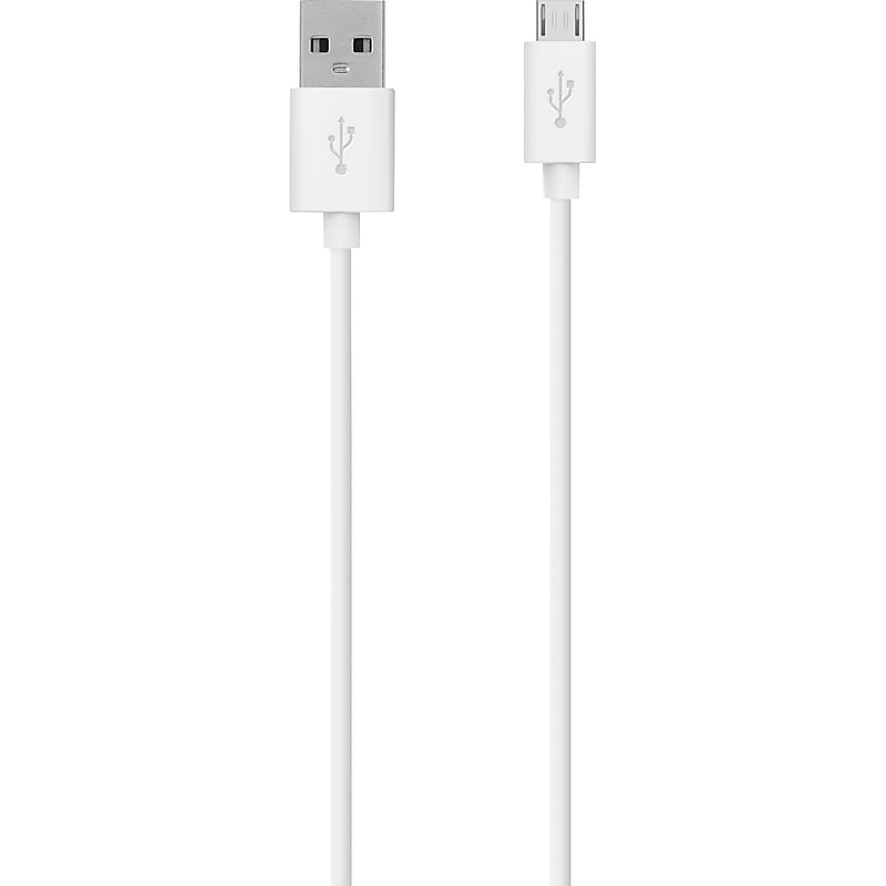 Belkin Micro USB to USB-A Charging Cable, 4 ft., White (F2CU012BT04-WHT) image 1
