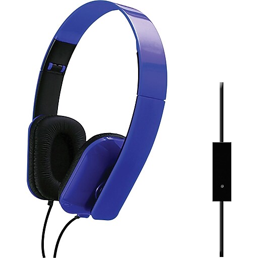 Sentry Folding Headphones, Blue Staples