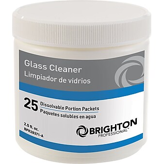 Brighton Professional™ Dissolvable Portion Packets - Glass Cleaner, 25/Pk (BPR28371-B)