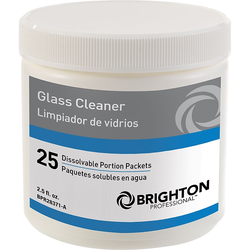 Brighton Professional Dissolvable Portion Packets - Glass Cleaner, 25/Pk (BPR28371-B) image 1