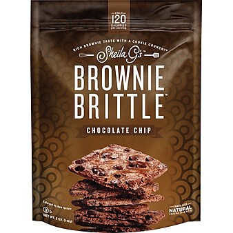 Sheila G's Chocolate Chip Brownie Brittle, 5 oz., 12/Carton (SGB01224)