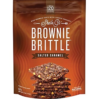 Sheila G's Salted Caramel Brownie Brittle, 5 oz., 12/Carton (SGB01238)