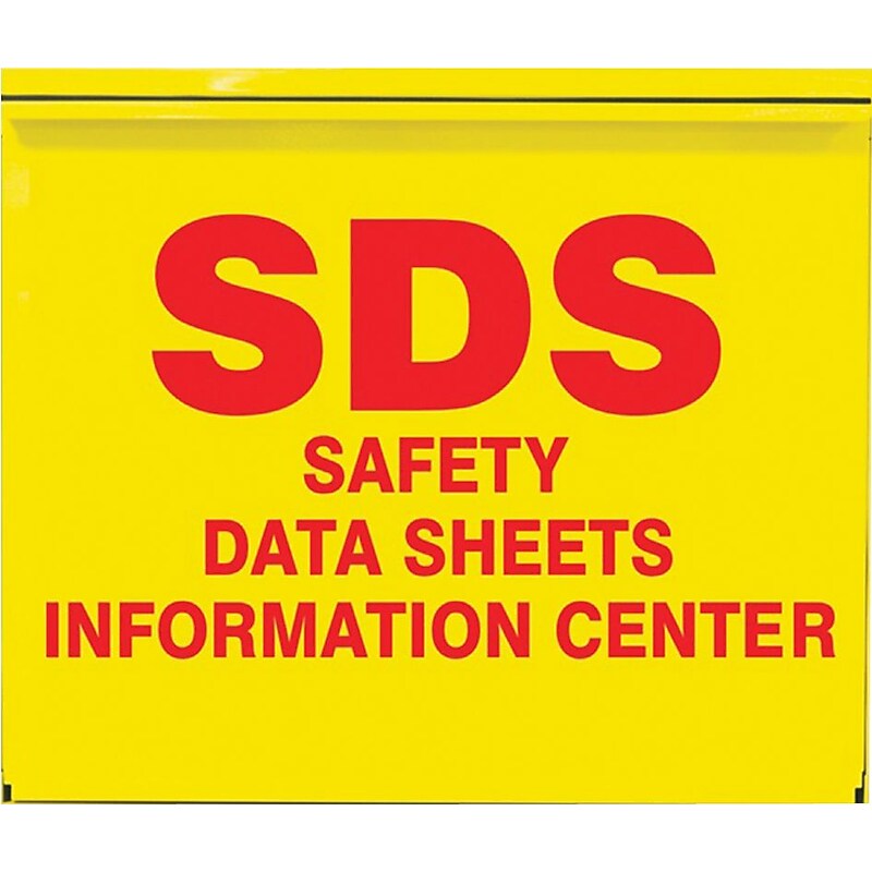 Accuform SDS SAFETY DATA SHEETS INFORMATION CENTER Storage Cabinet Kit, Steel, 22.5" x 26.5" x 5", Kit (ZRS389) image 1