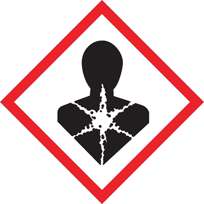 Accuform GHS Pictogram Label, HEALTH HAZARD, 2" x 2", Adhesive Coated Paper, 500/Roll (LZH619PS5) image 1