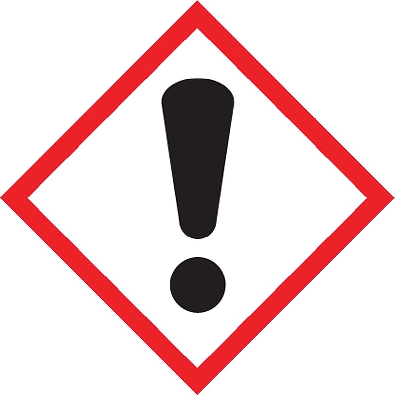Accuform GHS Pictogram Label, EXCLAMATION MARK, 1" x 1", Adhesive-Poly, 250/Roll (LZH607EV2) image 1