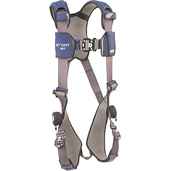 Capital Safety Vest Style Harness, Extra Large, 420 lbs. Capacity, Blue (1113010)