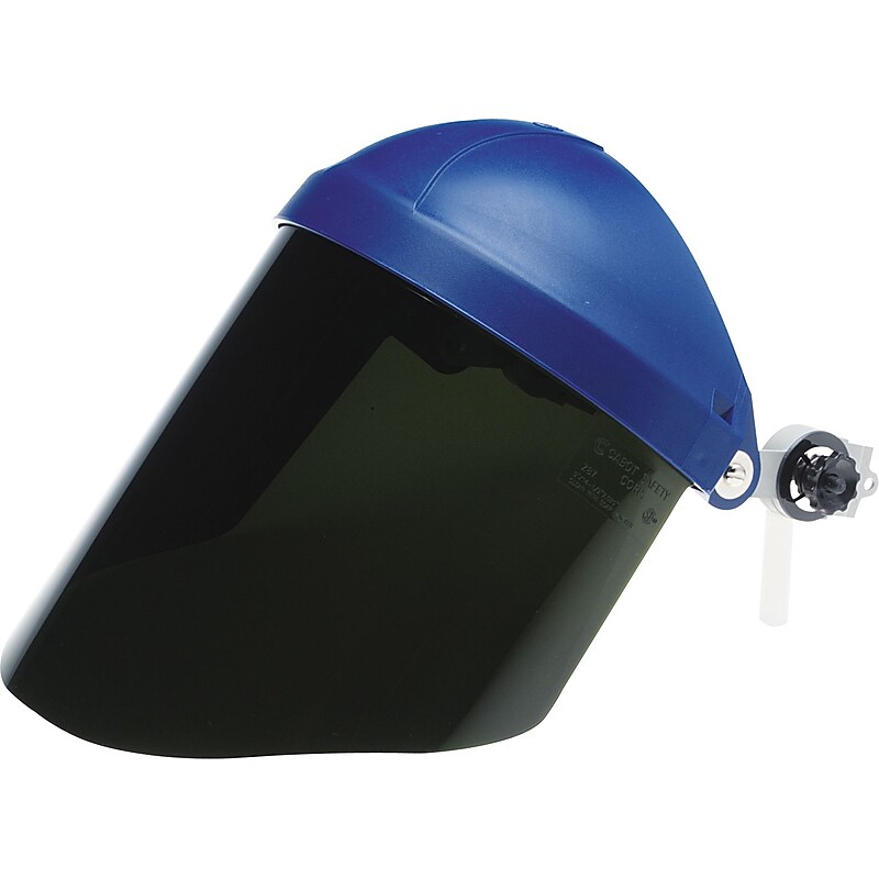 3M Occupational Fully Assembled Face Shield, Fog Resistant, Green Visor (8270610000) image 1
