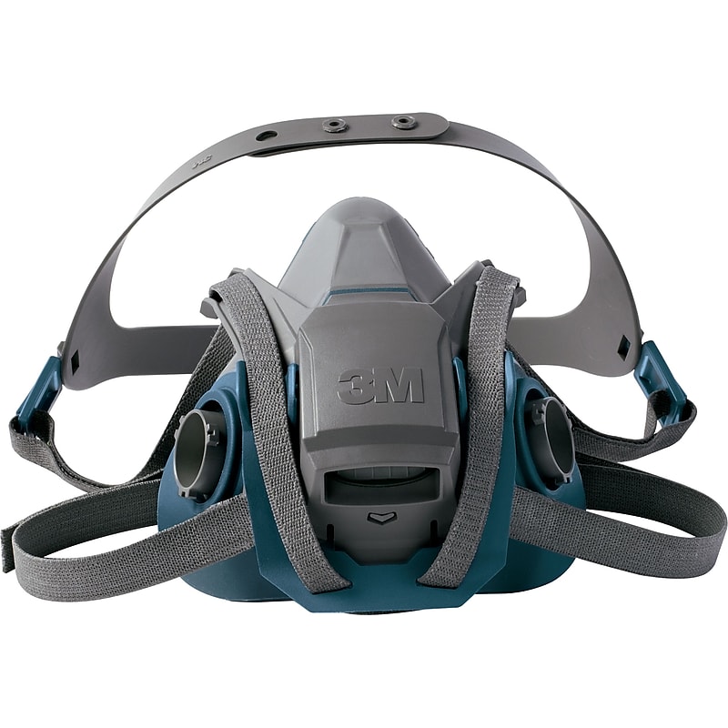3M Occupational Health & Env Safety Reusable Respirator, Large, Gray/Teal (665565321) image 1