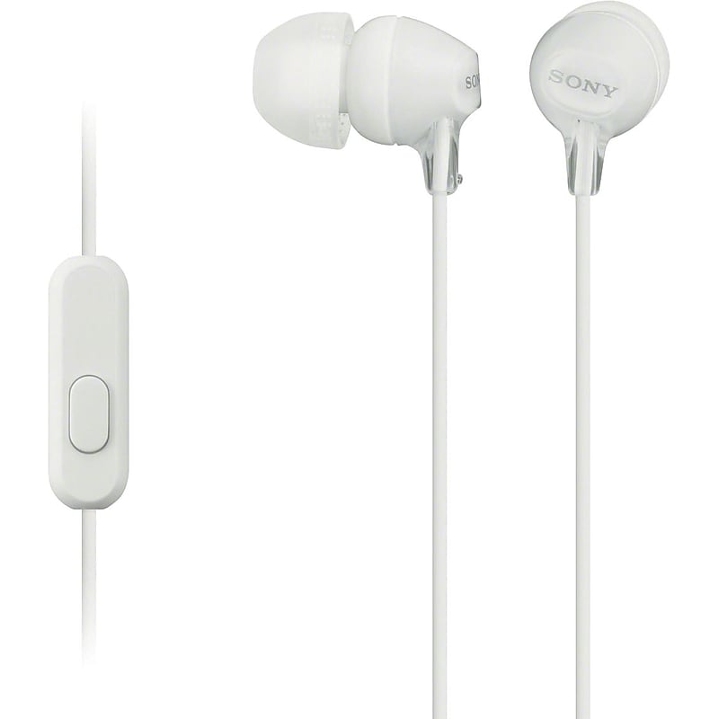 Sony MDREX15AP/W Fashion Color EX Earbud Headset, White image 1