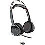 Poly Voyager Focus MS Active Noise Cancelling Bluetooth On Ear Phone & Computer Headset, Black/Gray (202652-102)~#|#~s0978113_sc7