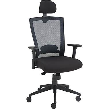 Staples Telfair Black Mesh Chair with Headrest