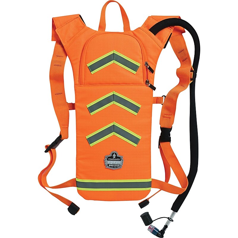 Ergodyne Chill-Its 5155HV Hi-Vis Low Profile Hydration Pack, Orange (13157) image 1