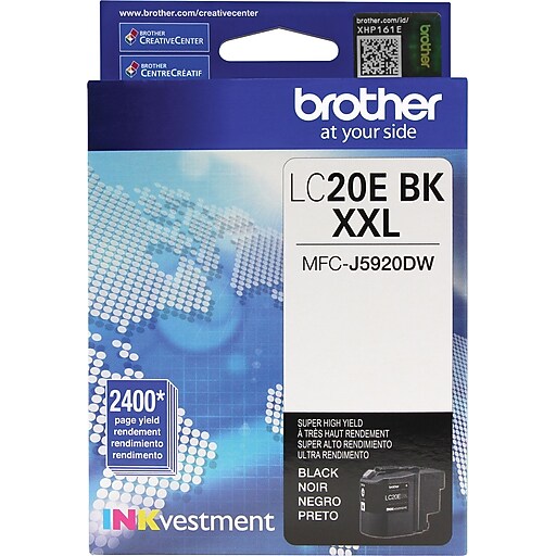 Brother LC20EBKS Black Extra High Yield Ink Cartridge at Staples