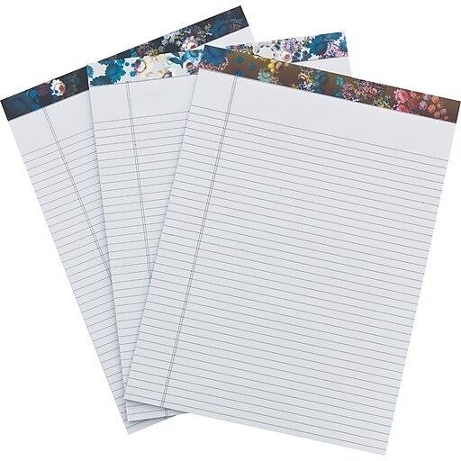 Shop Staples for Cynthia Rowley Legal Pad, Assorted Floral, 3 Pack