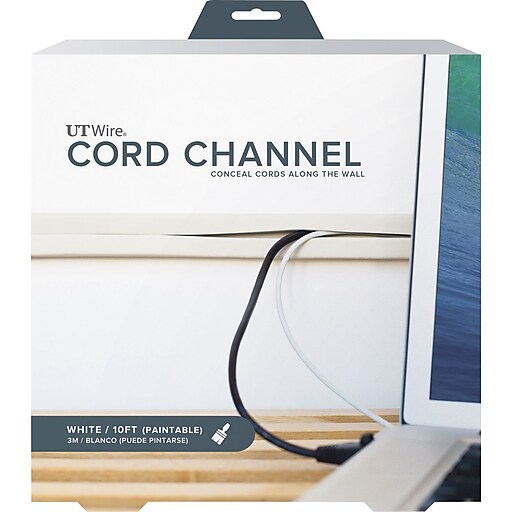 UT Wire Cord Channel 10ft. White