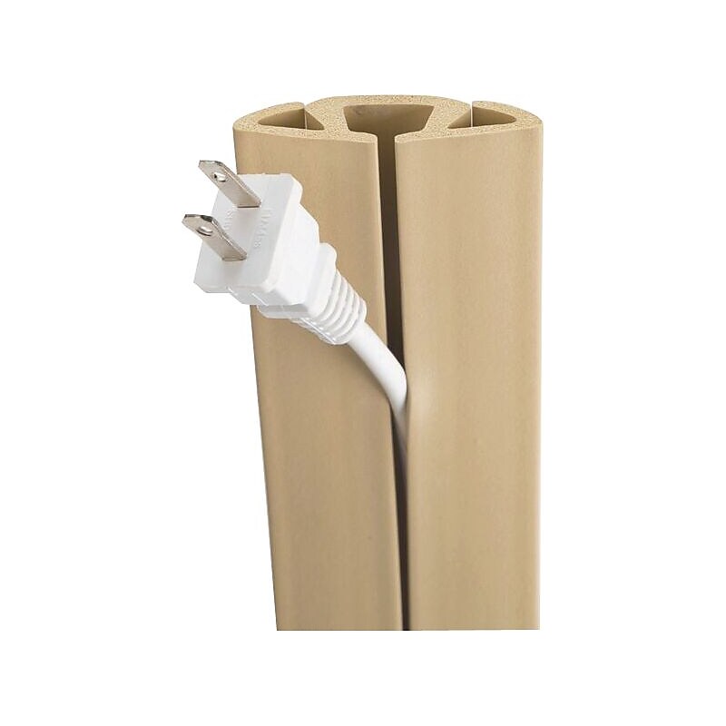 UT Wire Cord Cover Cable Protector, Beige, 5 ft. image 1