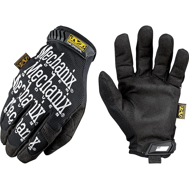 Mechanix Wear Original High Dexterity Gloves, Spandex/Synthetic, Hook & Loop Cuff, Medium, Black (MG-05-009) image 1