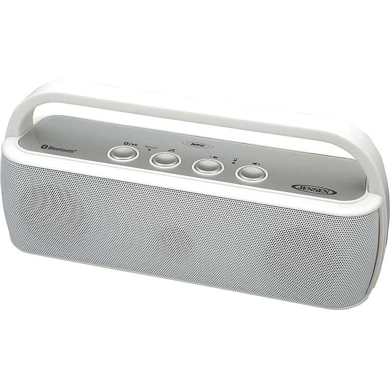 Jensen Portable Wireless Bluetooth Speaker, White (SMPS-627-W) image 1