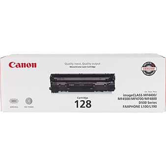 Canon 128 Black Standard Yield Toner Cartridge (3500B001AA)
