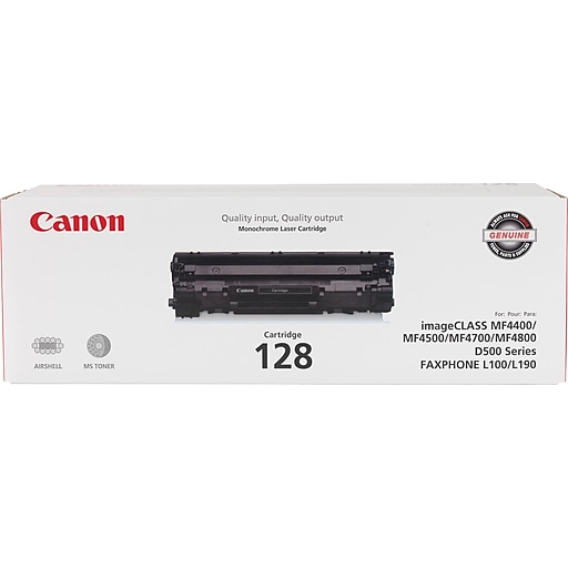 videnskabelig Jobtilbud sarkom Canon 128 Black Standard Yield Toner Cartridge (3500B001AA) | Staples