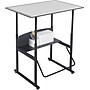 Safco AlphaBetter® Desk, Gray/Black, 26" - 42"H x 36"W x 24"D~#|#~s0985039_sc7