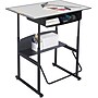 Safco AlphaBetter® Desk with Book Box, Gray/Black, 26" - 42"H x 36"W x 24"D~#|#~s0985040_sc7