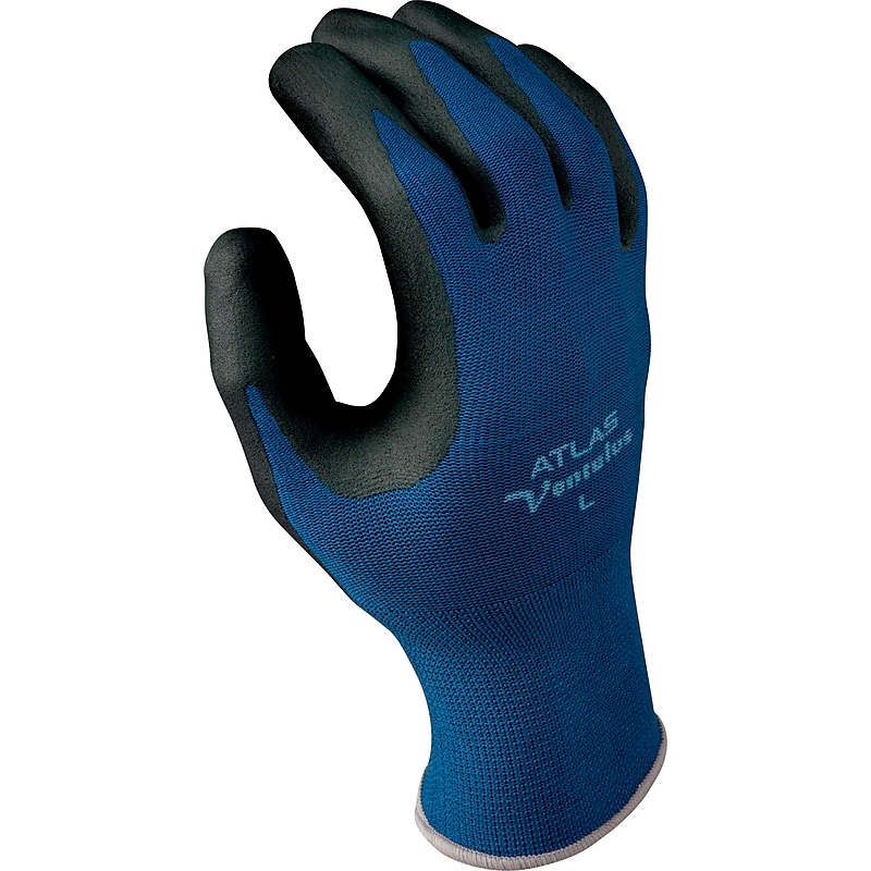 Best Manufacturing Company Black & Blue Strongest Grip 1 Pair Ventulus Gloves, L image 1