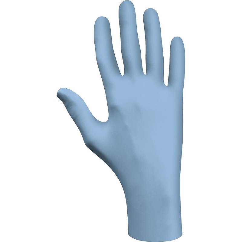 Showa® N-DEX® Plus 8005 Nitrile Powder Free Disposable Gloves, Medium, Size: 8-9 image 1