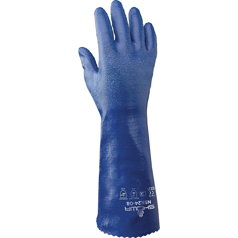 Best Manufacturing Company Nitrile Cotton Liner, Size 10, Blue, 12/Pack (845-NSK24-10) image 1