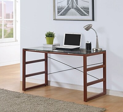 Burton Desk with Glass Top