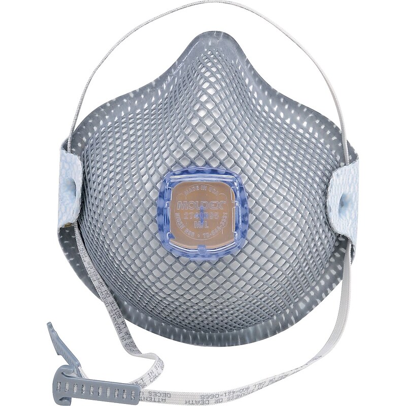 Moldex Particulate Respirator N95 with HandyStrap® and Ventex® Valve, Medium/Large Size, 5/Box image 1