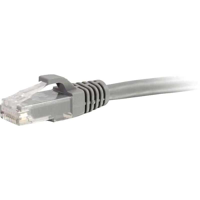 10ft Cat5e Snagless Unshielded (UTP) Network Patch Cable - Gray image 1