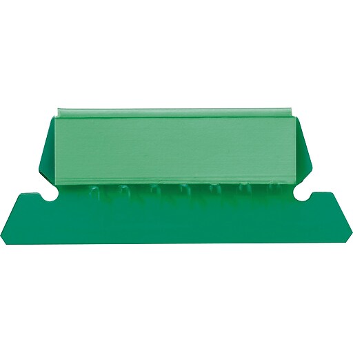 Staples® Plastic Assorted Tabs, 2" x 5/8", 50/Pack Staples