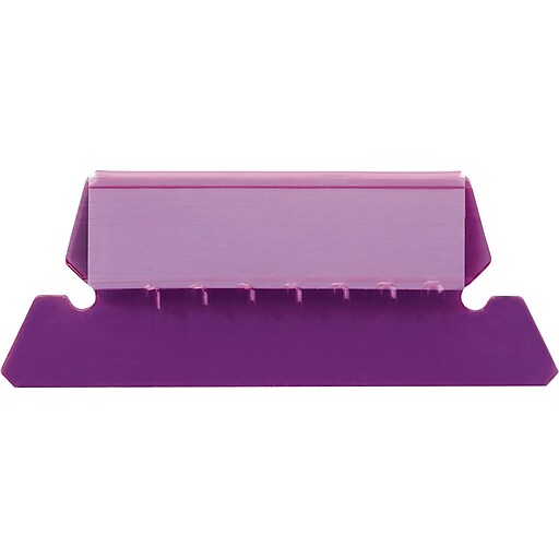 Staples® Plastic Assorted Tabs, 2" x 5/8", 50/Pack Staples