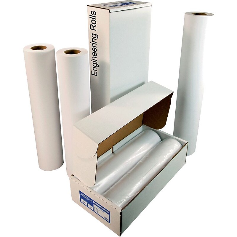 Alliance Wide Format Engineering Paper, 20 lb. Bond, 34" x 650', 2 Rolls image 1