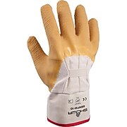 Best Manufacturing Company Palm Coated 1 pair Natural Coated Gloves, Wrinkle