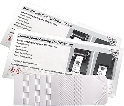 thermal printer cleaning card