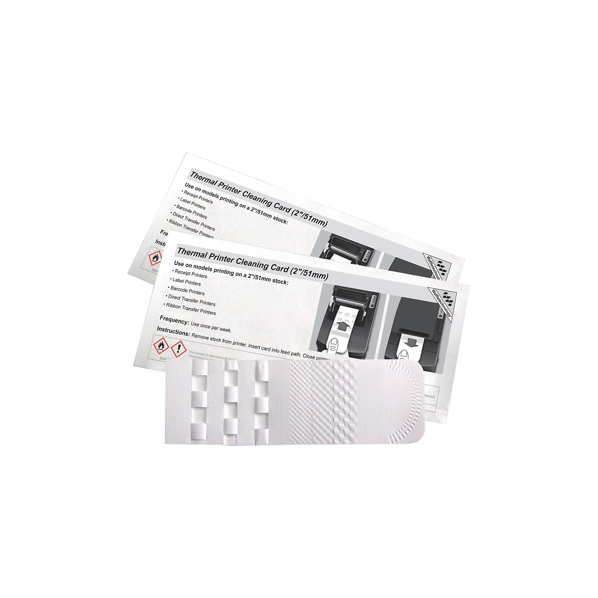 Alliance Waffletechnology Thermal Printer Cleaning Card (6″ x 2″), 15 Cards/Box Sansujyuku sansujyuku.com