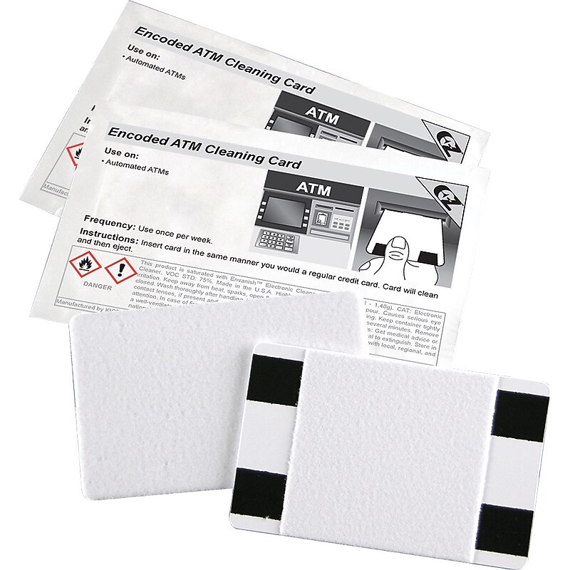 Alliance Encoded ATM Cleaning Cards, 10 Cards/Box image 1