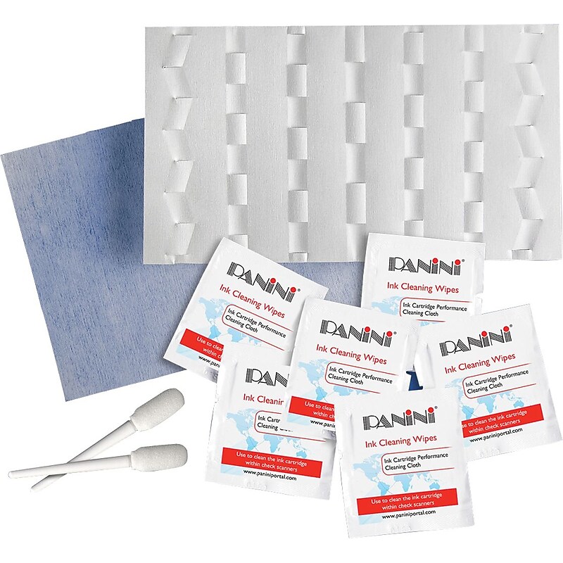 Panini Vision X / My Vison X Cleaning Kit, 25 Cards, 6 Swabs, and 1 Pack of Wipes image 1