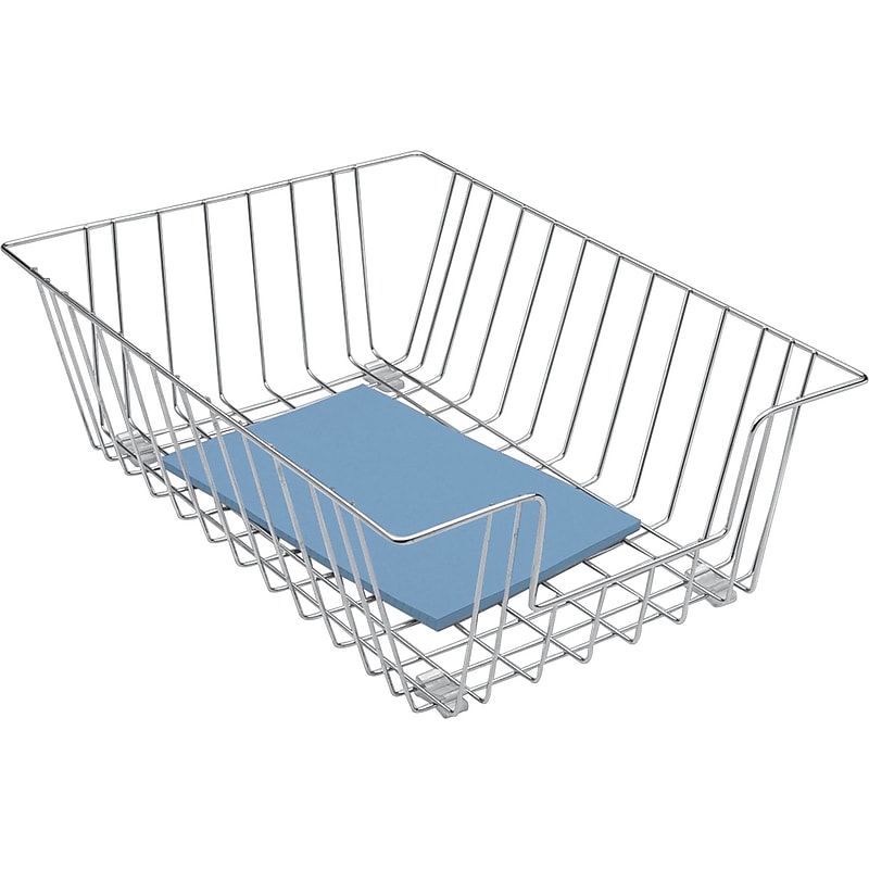 Fellowes® Wire 5" Legal Tray, Silver, 5"H x 12"W x 16-1/2"D image 1